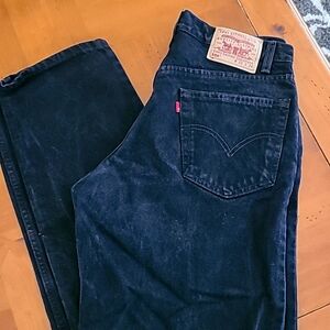 550 levi jeans black denim
